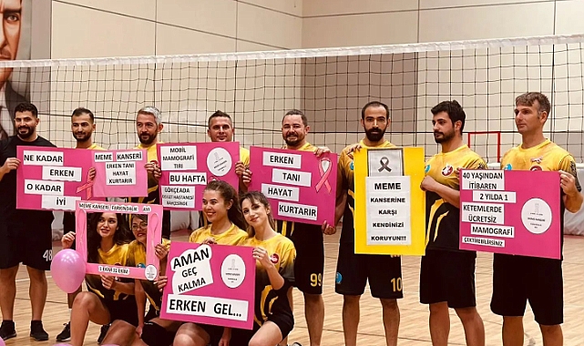 Gökçeada'da farkındalık için Voleybol Turnuvası