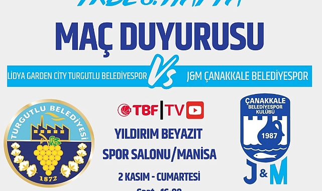 J&amp;M Çanakkale Belediyespor, 8. hafta maçında Manisa deplasmanında