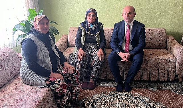 Kaymakam Nebioğlu’ndan duygu dolu ziyaret