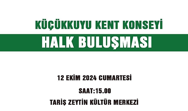 Küçükkuyu'da Halk Buluşması