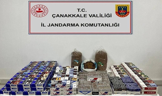 Lapseki’de kaçak tütün operasyonu: 3 şüpheli yakalandı