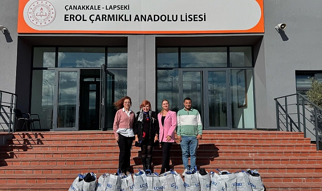 Lapseki'de "Üşüyen Çocuğumuz Kalmasın" projesiyle kıyafet desteği