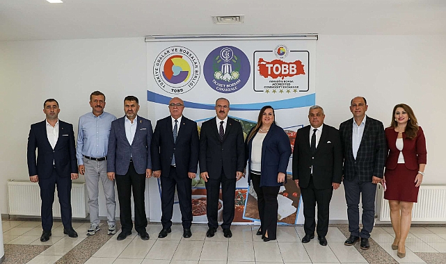 Vali Toraman’dan Çanakkale Ticaret Borsası’na ziyaret