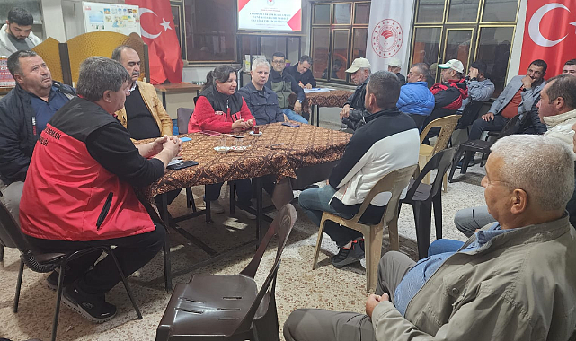 Yapıldak Köyü'nde üreticilere gece eğitimi