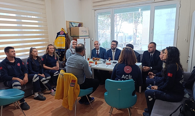 112 Acil Sağlık Hizmetleri İstasyonu'na ziyaret