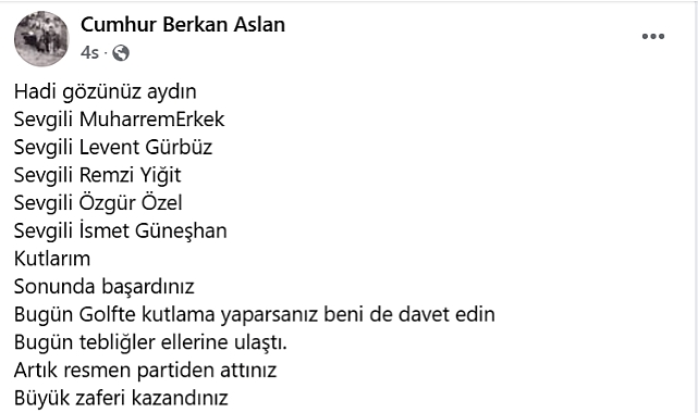 Akademisyen Cumhur Berkan Aslan'dan CHP'de ihraç süreci değerlendirmesi