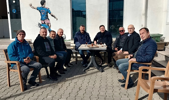 Başkan Erkek’ten Hastanebayırı Spor Kulübüne ziyaret