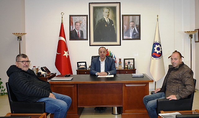 Başkan Semizoğlu, Bayat ve Kaya'yı makamında ağırladı