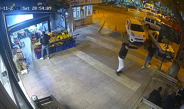 Bayramiç'te korkunç cinayet güvenlik kamerasına yansıdı