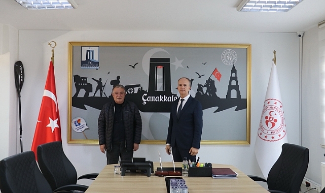 Biga Çiçeklidede Spor Kulübü'nden İl Müdürlüğü'ne ziyaret
