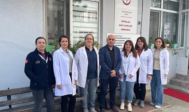 Biga İlçe Sağlık Müdürü İsmail Sezgen, Aile Sağlığı Merkezlerini ziyaret etti