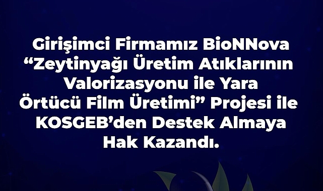 BioNNova’nın projesine KOSGEB desteği
