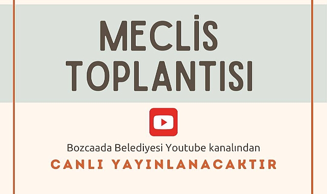 Bozcaada Belediye Meclisi bugün toplanıyor