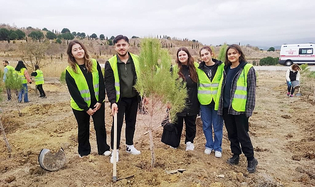 Çan’da Millî Ağaçlandırma Günü kapsamında fidanlar dikildi