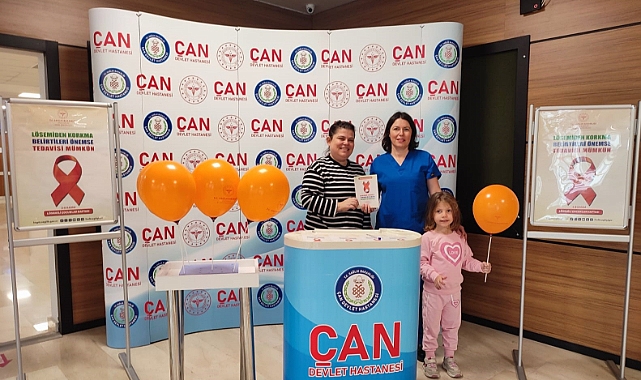 Çan Devlet Hastanesi'nde Lösemili Çocuklar Haftası etkinlikleri düzenlendi