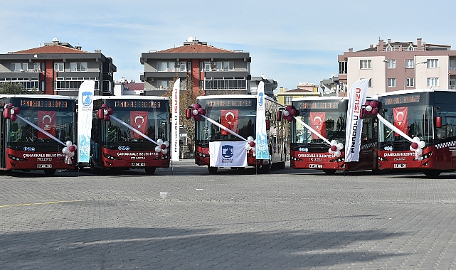 Çanakkale Belediyesi'ne beş yeni otobüs