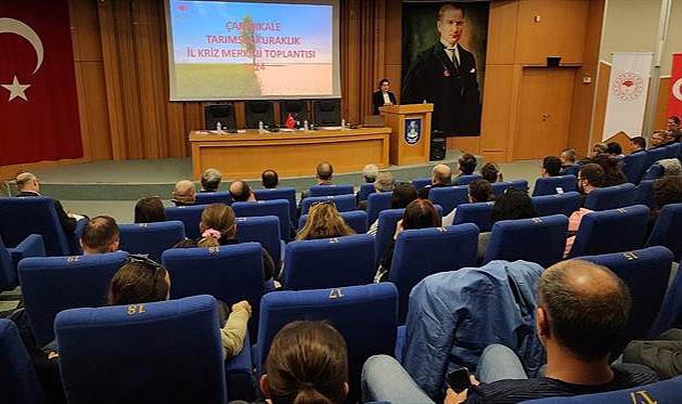 Çanakkale'de 2024 Yılı Tarımsal Kuraklık İl Kriz Merkezi Toplantısı