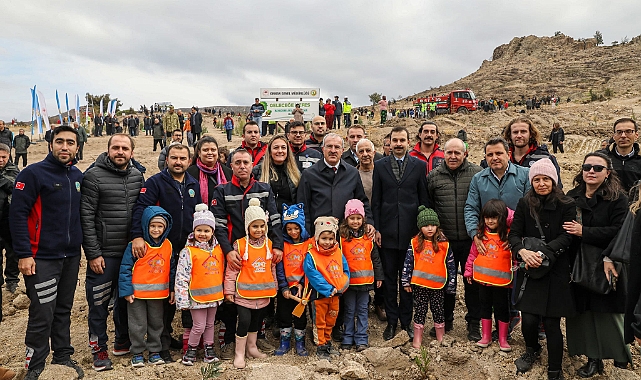 Çanakkale’de 34 bin 500 fidan toprakla buluştu