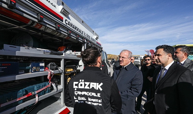 Çanakkale Valisi Toraman'dan ÇÖZAK ekibine destek