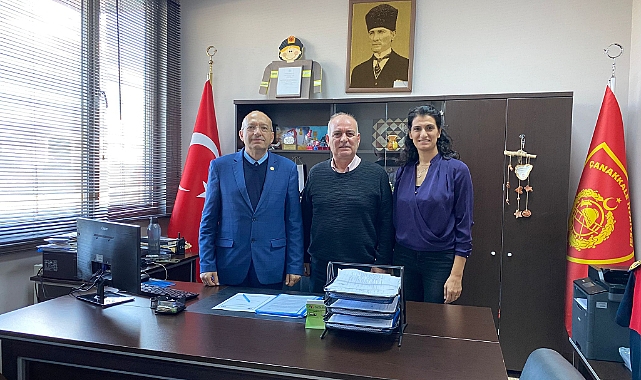 ÇOMÜ Sağlık Bilimleri Fakültesi heyetinden Çanakkale Belediyesi İtfaiye Müdürlüğüne ziyaret