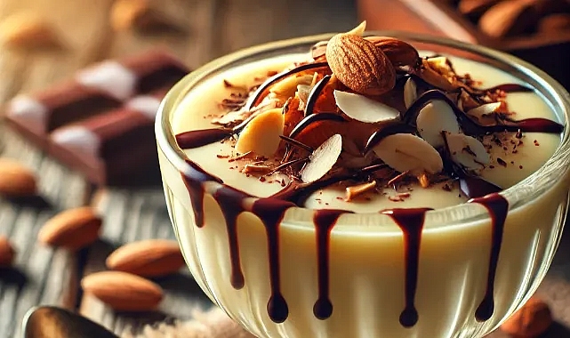 Ev yapımı bademli puding tarifi