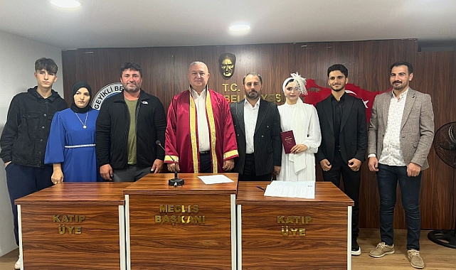 Geyikli’de Berfin ve Harun çiftinin mutlu günü