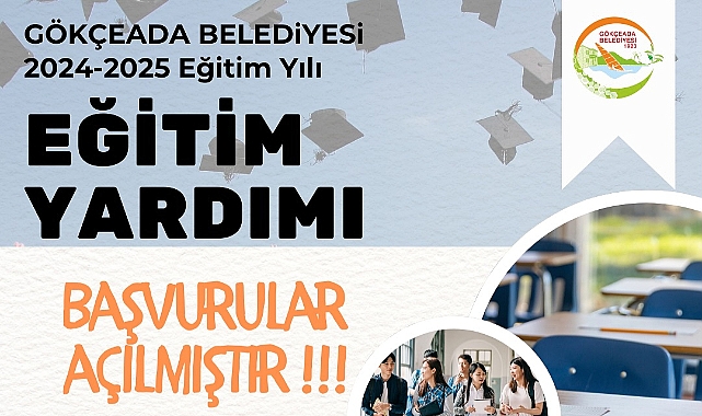 Gökçeada Belediyesi'nden öğrencilere eğitim yardımı