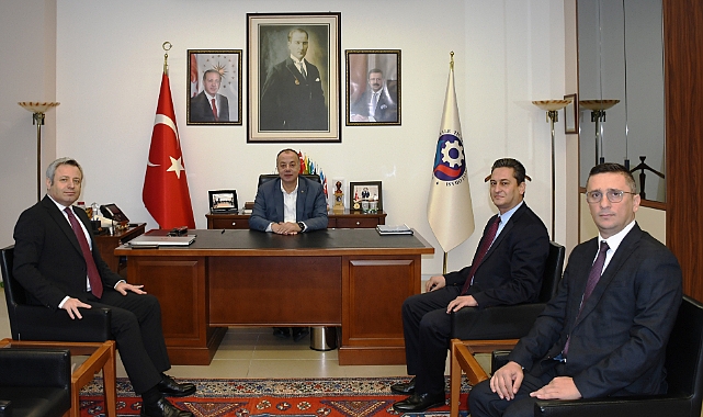 Halk Bankası yetkililerinden Başkan Semizoğlu'na ziyaret