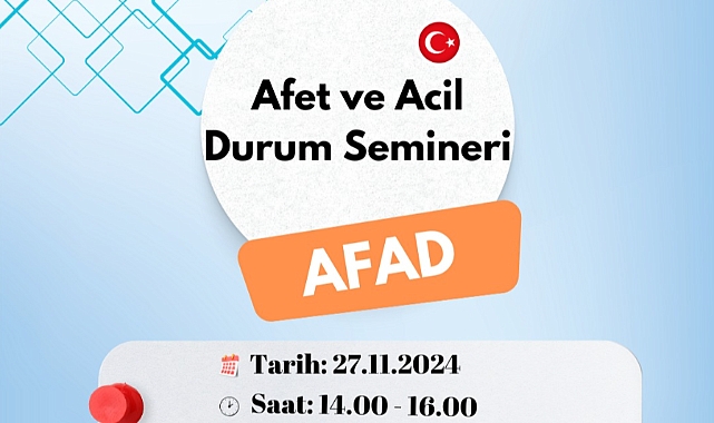 Lapseki'de AFAD'dan Afet ve Acil Durum Semineri