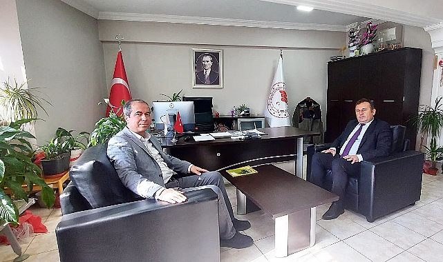 Müdür Çobanoğlu'ndan Müdür Cihan'a hayırlı olsun ziyareti
