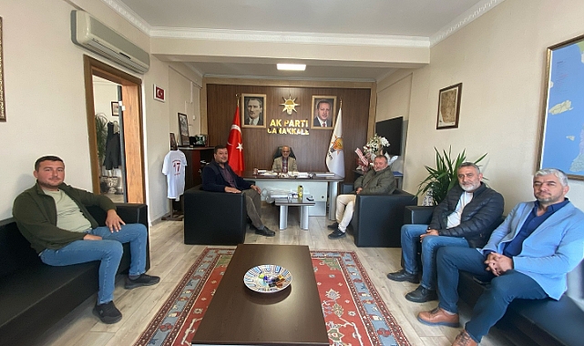 Nevruz Köyü Muhtarı ve Azalarından İl Başkanı Göktürk'e ziyaret