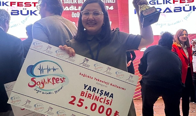 SağlıkFest 2024’te Türkiye 1.si ÇOMÜ’lü Rüveyda Ölmez Yalazı oldu