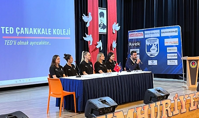 TED Çanakkale Koleji'nde spor söyleşisi ve gösteri maçı