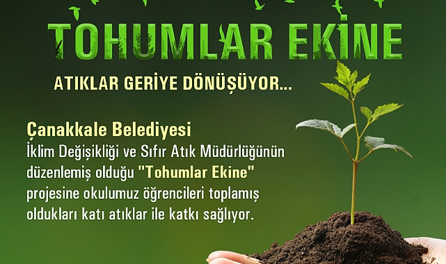 Ted Çanakkale Koleji öğrencilerinden sıfır atık projesine destek
