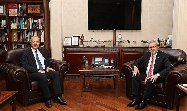 Vali Toraman, Ankara Üniversitesi Rektörü Prof. Dr. Necdet Ünüvar’ı ziyaret etti