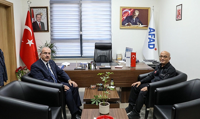 Vali Toraman'dan İl AFAD Müdürü Ahmet Ali Artun'a hayırlı olsun ziyareti