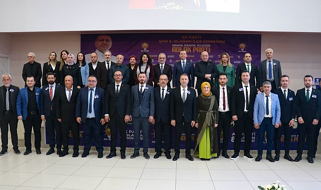 AK Parti Çan İlçe Teşkilatı 8. Olağan Kongresi gerçekleşti