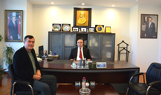 Başkan Abdullah Deniz, Turan Tumay’ı ağırladı
