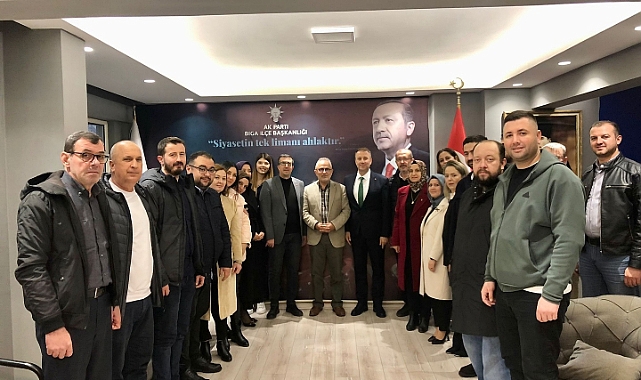 Başkan Göktürk'ten Biga İlçe Başkanlığı'na ziyaret