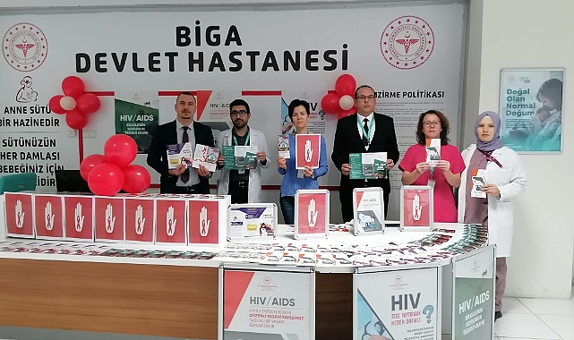 Biga Devlet Hastanesi’nden Dünya AIDS Günü Farkındalık Etkinliği