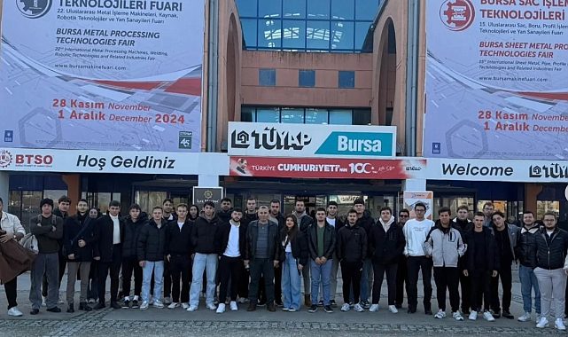 Biga MYO öğrencileri 2024 Bumatech Fuarı'nı ziyaret etti