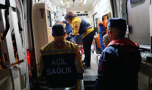 Bozcaada’da tıbbi tahliye operasyonu