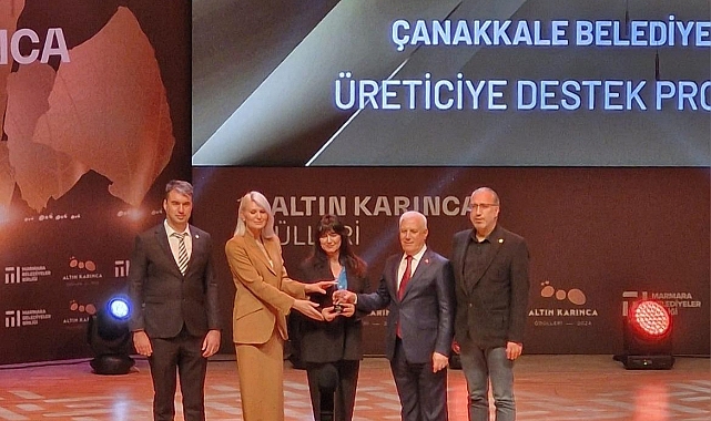Çanakkale Belediyesi’ne Altın Karınca Ödülü