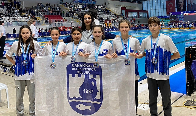 Çanakkale Belediyespor, 11 Yaş Türkiye Yüzme Şampiyonasında büyük başarı gösterdi