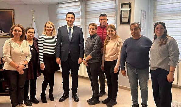 CHP Bozcaada İlçe Yönetiminden Kaymakam Haydaroğlu'na ziyaret