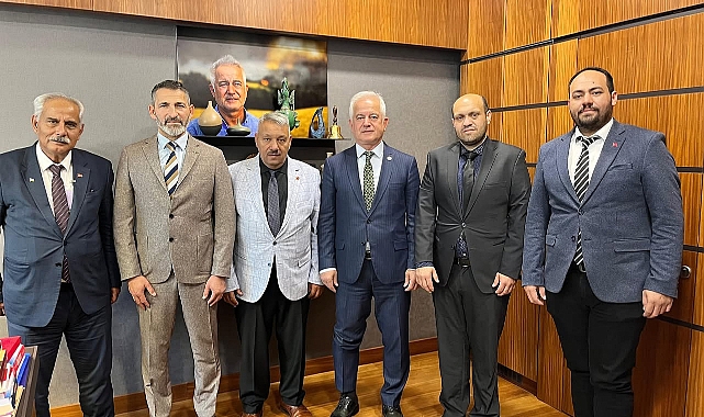 CHP Milletvekili İsmet Güneşhan, Muhtaroğlu’nu mecliste ağırladı