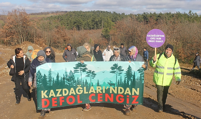 Kadınlardan Kaz Dağları direnişi