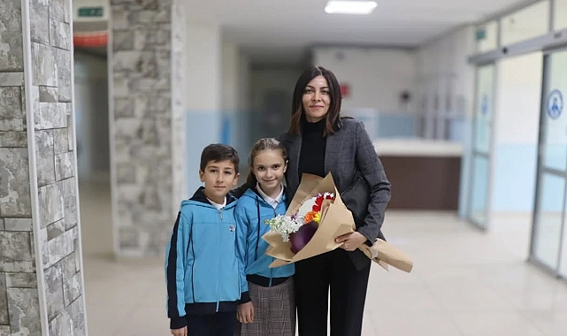 Mine Hayta’dan, Hüseyin Akif Terzioğlu İlkokuluna ziyaret