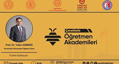 Prof. Dr. Tufan Gündüz, "Tarihin Edebiyatı" söyleşisiyle Çanakkale’de