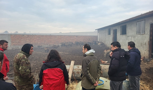 Yangından zarar gören işletme ziyaret edildi